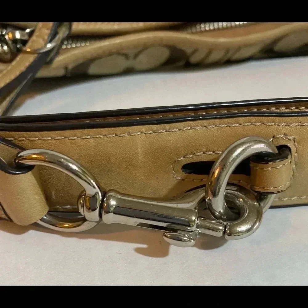Coach CC signature print canvas handbag